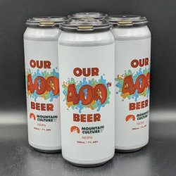 Mountain Culture Our 400th Beer - NEIPA Can 4pk - Saccharomyces Beer Cafe