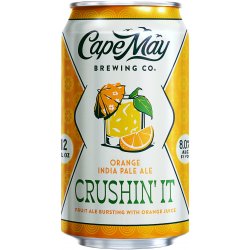 Cape May Brewing Company Crushin' It Orange India Pale Ale 6 pack 12 oz. Can - Kelly’s Liquor