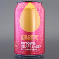Big Drop - Uptown Lager - 0.5% (330ml) - Ghost Whale