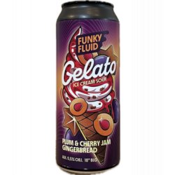 Funky Fluid Gelato: Plum & Cherry Jam Gingerbread 500ml - Bierwinkelier