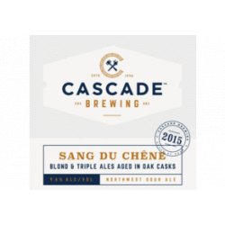 Cascade Brewing Sang du Chene 2017 12x50CL - Van Bieren