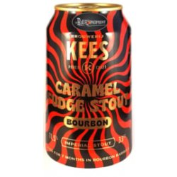 Brouwerij Kees ~ Caramel Fudge Stout Bourbon BA 33cl can - Hetbiermoment.nl