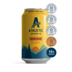 Athletic Brewing Co Upside Dawn Golden Alcohol Free Ale 0.5% ABV - Gluten Free - The Drinks Edit