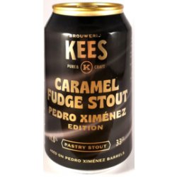 Brouwerij Kees ~ Caramel Fudge Stout Pedro Ximenez BA 33cl can - Hetbiermoment.nl