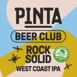 PINTA Beer Club 5: Rock Solid West Coast IPA 500ml - Funky Fluid