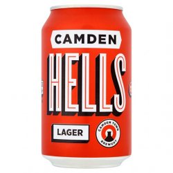 Camden Hells Lager Cans 6 x 4 x 330ml Case - Liquor Library