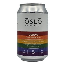 Oslo Brewing Company Oslove Oslo Brewing Company Oslove