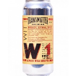 Transmitter Brewing W1 Wit Ale - Half Time