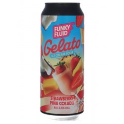 Funky Fluid Gelato: Strawberry Piña Colada