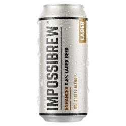 Impossibrew Enhanced Lager Alcohol Free 440ml (0.5%) - Indiebeer