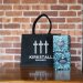 THREE SWORDS JUTE SHOPPER & 8 THREE SWORDS CANS BUNDLE 