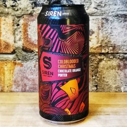 Siren Coldblooded Christmas Chocolate Orange Porter 5% (440ml) - Caps and Taps