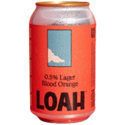 Loah Blood Orange Alcohol Free Lager 440ml (0.5%) - Indiebeer