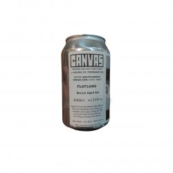 Canvas Brewery- Flatland Barrel Aged Ale 5.4% ABV 330ml Can - Martins Off Licence