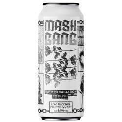 Mash Gang From Devastation to Bliss Low Alcohol Fruited Wheat Beer 440ml (0.5%) - Indiebeer