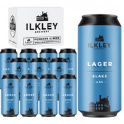 Ilkley SLAKE REFRESHING LAGER - CASE OF 12x440ml CANS - Ilkley Brewery