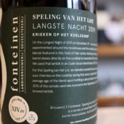 3 Fonteinen Langste Nacht - Tiny’s Tipple