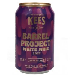 Kees Barrel Project White Wine 2022 Barley Wine - Drankgigant.nl