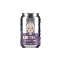 Fierce  HOMETOWN 0.5%  Lager Alcohol Free - The Alcohol Free Co