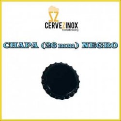 Chapa (26 mm) Negro - Cervezinox