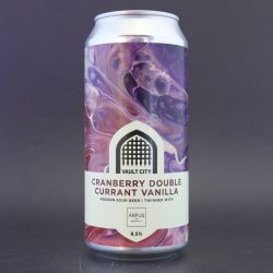 Vault City  Arpus Brewing Co - Cranberry Double Currant Vanilla - 8.5% (440ml) - Ghost Whale