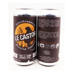LE CASTOR STOUT A L´AVOINE can 473ml. - Cerveceo