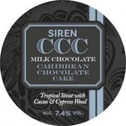 Siren Craft Brew Milk Chocolate Caribbean Chocolate Cake Siren Craft Brew Milk Chocolate Caribbean Chocolate Cake