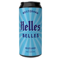 Westerham Helles Belles Gluten Free Lager 440ml (4%) - Indiebeer