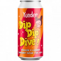 Yonder - Dip Dip Dive! - Orange, Cherry Sherbet Sour - 5% - 440ml Can - MK Biergarten