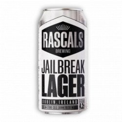 Rascals Brewing- Jailbreak Lager 4.2% ABV 440ml Can - Martins Off Licence