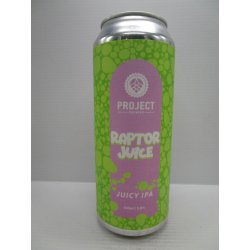 Project - Raptor Juice Juicy IPA 5.8% 500ml - Grape & Grain