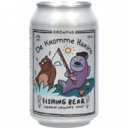 De Kromme Haring Fishing Bear Imperial Chocolate Stout - Drankgigant.nl