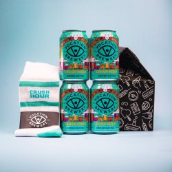 Vocation Crush Hour Beer & Socks Gift Set  Hazy Pale Gift Pack  4 x 330ml & S - Vocation