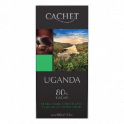 Cachet Puur 80% Uganda 100Gr - Belgian Beer Heaven