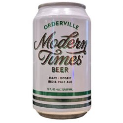 Modern Times Orderville Hazy IPA 355ml - The Beer Cellar