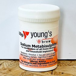 Sodium Metabisulphite (E223) - 100g - Brewbitz Homebrew Shop