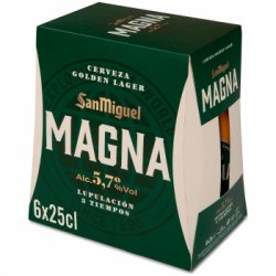 Cerveza San Miguel Magna pack de 6 botellas de 25 cl. - Carrefour España