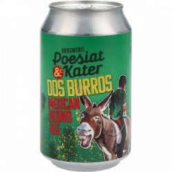 Poesiat & Kater Dos Burros Mexican Blond Ale - Drankgigant.nl