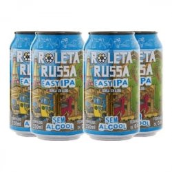 Pack 4 s Roleta Russa Easy IPA S Gluten e S Álcool 350ml - CervejaBox