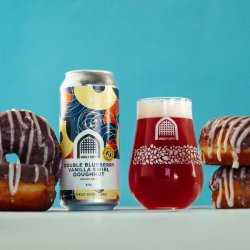 Vault City - Double Blueberry Vanilla Swirl Doughnut - 4.1% Session Sour - 440ml Can - The Triangle