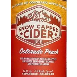 Snow Capped Cider Colorado Peach 4 pack 12 oz. Can - Outback Liquors