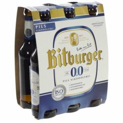 Bitburger pils 0%  33 cl  Clip 6 fl - Drinksstore