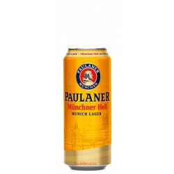 Paulaner Original Munchner Hell 0,5 л., алк 4,9%, банка - Leols Beer