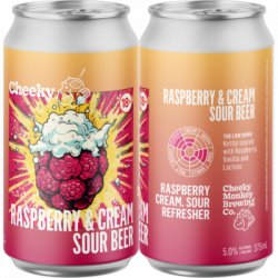 Cheeky Monkey Raspberry and Cream Sour - Cheeky Monkey Brewing Co