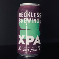 Reckless Brewing, XPA, 375ml - My Beer Dealer