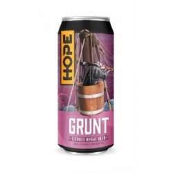 Hope Beer Grunt Citrusy Wheat Beer Can 440ML - Drink Store