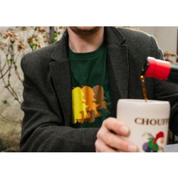 Chouffe Men's T-shirt 'Marcel's Spectrum' - Green - Chouffe