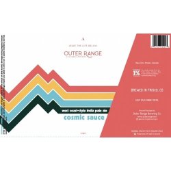 Outer Range Brewing Cosmic Sauce West Coast Style Ipa 4 pack - Outback Liquors