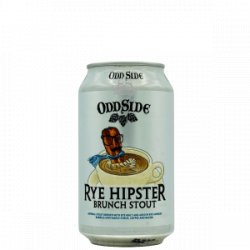 Odd Side Ales  Rye Hipster Brunch Stout - Rebel Beer Cans