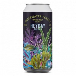 Heyday Underwater Forest Peated Kelp Stout 440ml - The Beer Cellar